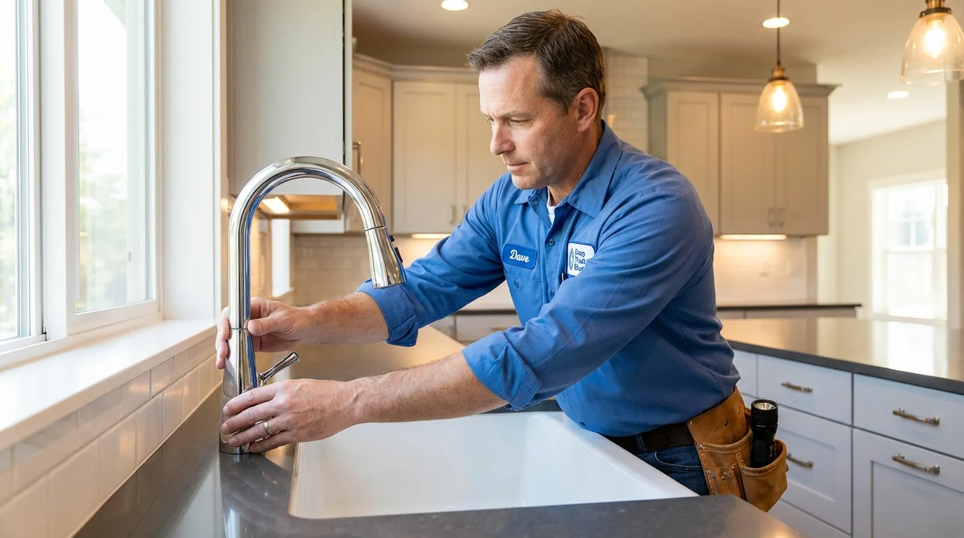 Kitchen faucet installation by Johns Plumbing LLC in Naco