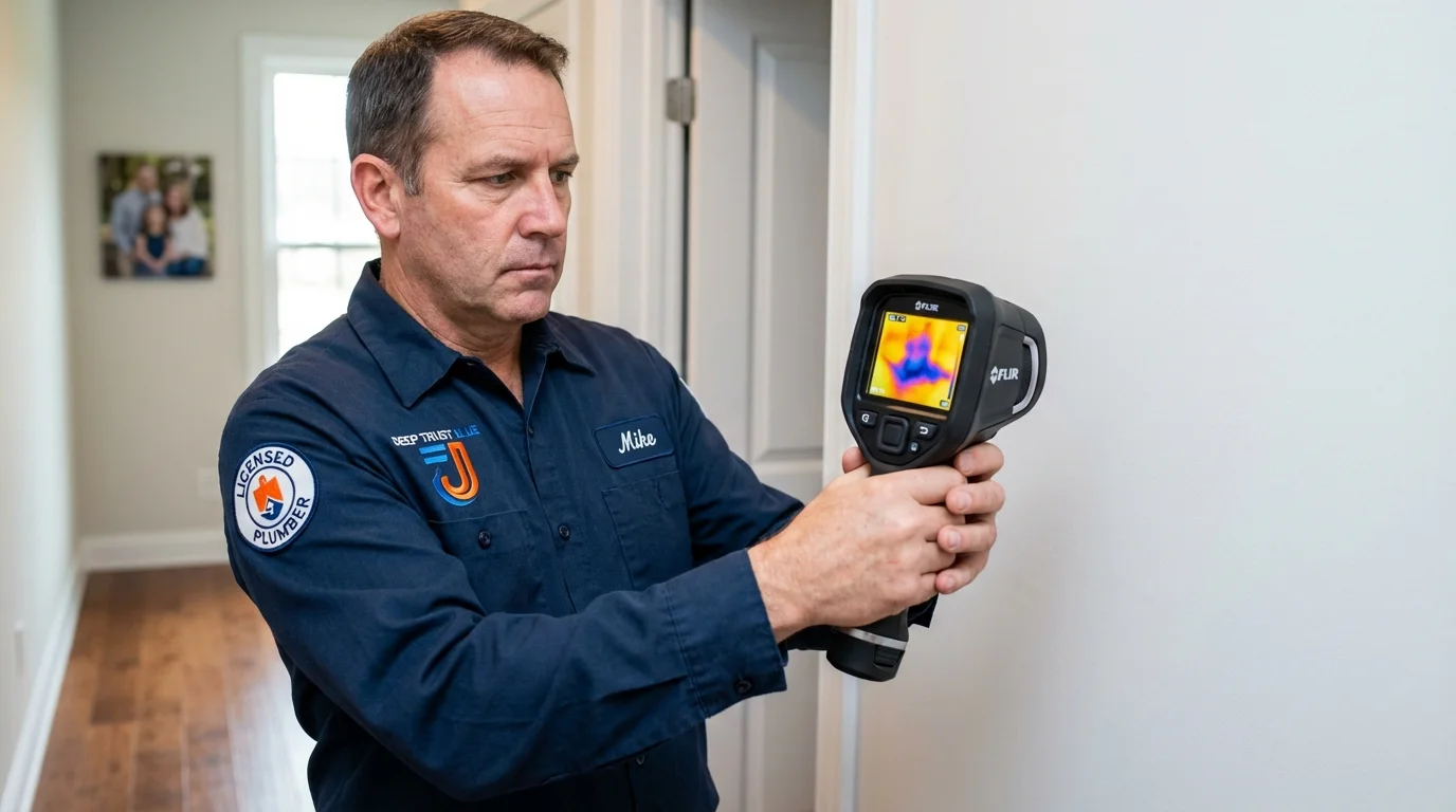 Thermal imaging leak detection by Johns Plumbing LLC in Naco